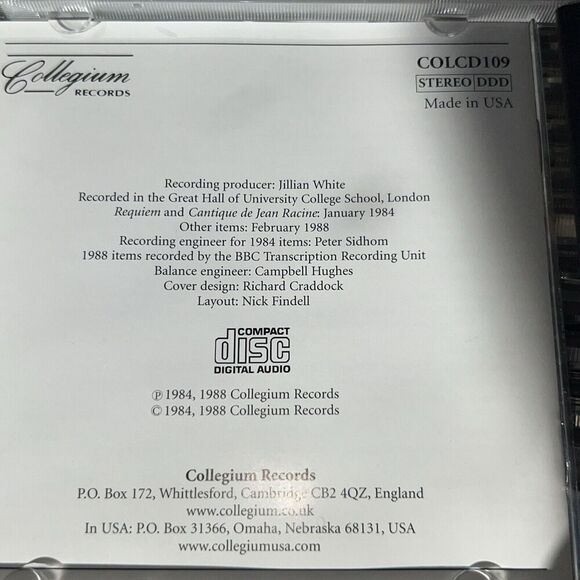 faure: Requiem and Other Choral Music Music - Picture 2 of 4